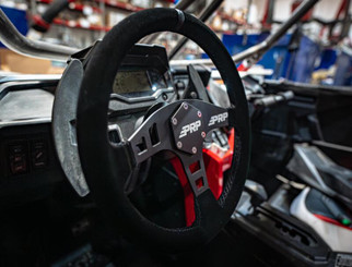 PRP Flat Suede Steering Wheel - Black