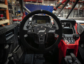 PRP Flat Suede Steering Wheel - Black