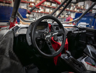 PRP Deep Dish Leather Steering Wheel - Black