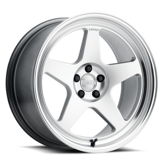 Kansei K12H KNP 18x8.5in / 5x112 BP / 35mm Offset / 66.56mm  Bore - Hyper Silver Machined Lip