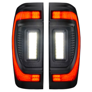 Oracle 19-23 GMC Sierra Black Series Flush Style LED Tail Lights - Factory Halogen