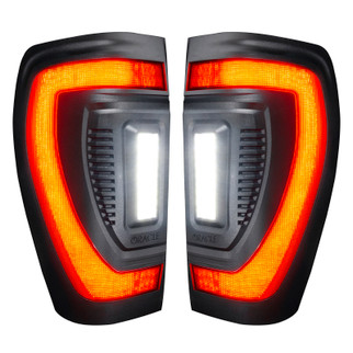 Oracle 19-23 GMC Sierra Black Series Flush Style LED Tail Lights - Factory Halogen