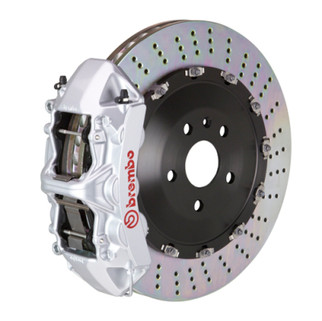 Brembo 25+ BMW X3 30 xDrive/BMW X3 M50 xDrive Fr GT BBK 6 Pist Cast 405x34 2pc Rotor Drilled- Silver