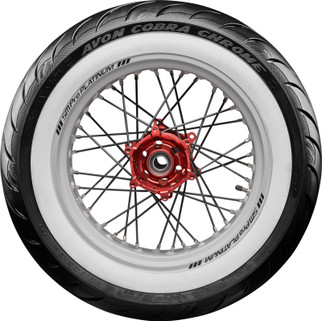 Avon Cobra Chrome AV92 White Sidewall Rear Tire - 170/80-15 83H 1DK