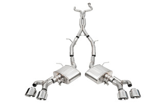 Corsa 22-25 Cadillac CT4 V Blackwing 3in Active Valve Cat-Back - 4.5in Polished Tip