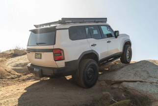 DV8 Offroad 24-25 Toyota Land Cruiser OE Plus Side Steps - Black Steel