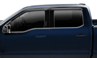 Husky Liners 15-24 Ford F-150 Supercab (Incl. Raptor) Ventvisor Low Profile (4pc) - Smoke