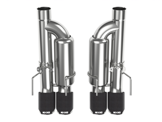 Kooks 09-13 Chevrolet Corvette Z06/ZR1 3in. Valved Axle-Back Exhaust w/ CF Tips