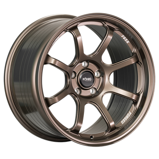 Konig Forged F6SX 18x9.5 5x114.3 ET25 Race Bronze Wheel (Knurled Bead)