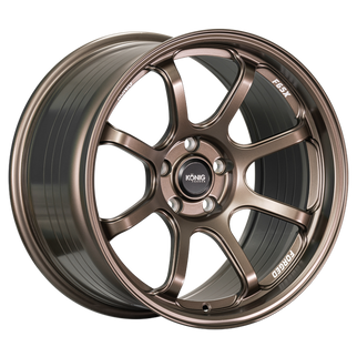 Konig Forged F6SX 17x9 5x114.3 ET43 Race Bronze Wheel (Knurled Bead)