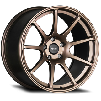 Konig Forged F5R 18x9 5x112 ET42 Satin Bronze Wheel (Knurled Bead)