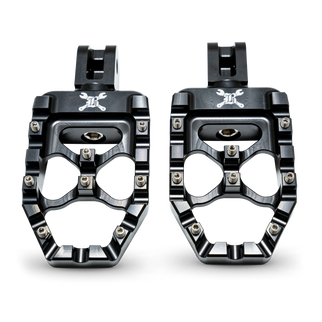 Burly Brand 18-24 M8 Softail MX-Evolution Passenger Pegs - Black
