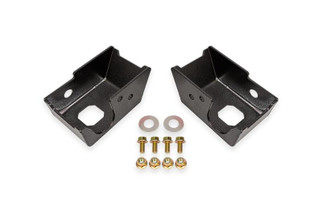 BMR 2021+ Ford Bronco (Exc. Bronco Sport) Rear Shock Mount Skid Plates - Black Hammertone