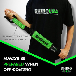 Rhino USA 30Ft Tow Strap/Shackles Combo