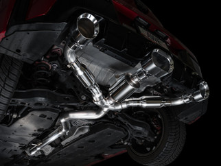 AWE Tuning 23-24 Toyota GR Corolla Track Edition Cat-Back Exhaust - Chrome Silver Tips