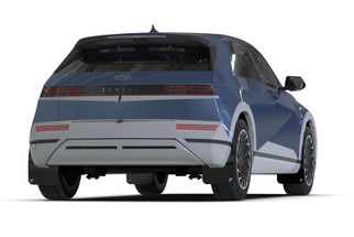 Rally Armor 25-26 Hyundai Ioniq 5 PE Blk Mud Flap w/Light Blue Battery Logo