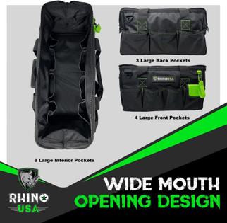 Rhino USA Heavy Duty Tool Bag (Black)
