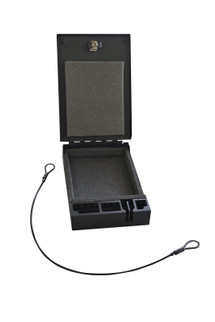 Tuffy Portable Safe- 10Inlx6 1/2Inwx2Int- Foam Lined