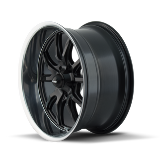 Ridler 650 18x8 / 5x127 BP / 0mm Offset / 83.82mm Hub Matte Black Polished Wheel