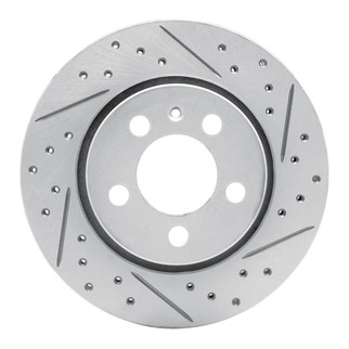 R1 00-06 Audi Tt Quattro Rear Right Drilled & Slotted Geo-Carbon Rotor