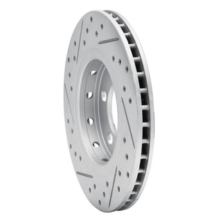 R1 00-06 Audi Tt Quattro Rear Right Drilled & Slotted Geo-Carbon Rotor