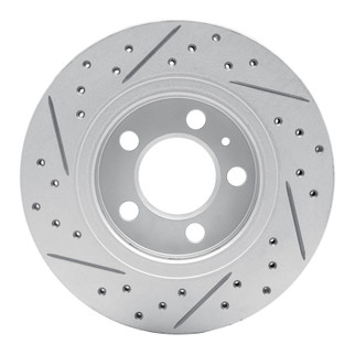 R1 00-06 Audi Tt Quattro Rear Right Drilled & Slotted Geo-Carbon Rotor