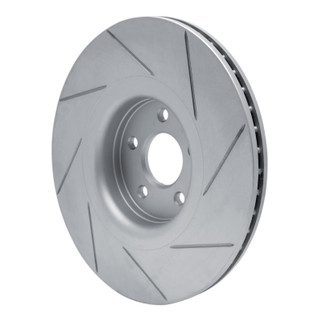 R1 14-19 Ford Focus Front Left Drilled & Slotted Geo-Carbon Rotor