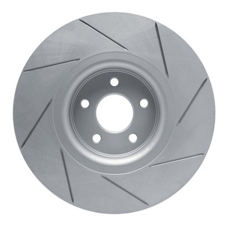 R1 14-19 Ford Focus Front Left Drilled & Slotted Geo-Carbon Rotor