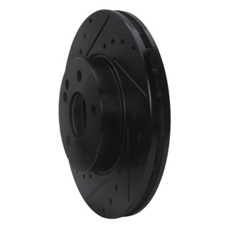 R1 16-23 Mercedes-Benz Viano (Mexico) Front Left Drilled & Slotted Black Brake Rotor