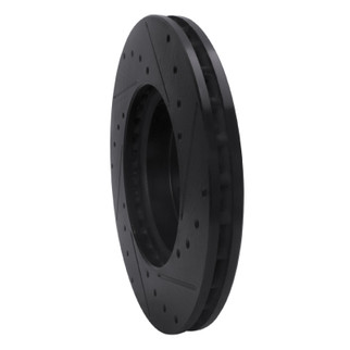 R1 16-23 Mercedes-Benz Viano (Mexico) Front Left Drilled & Slotted Black Brake Rotor