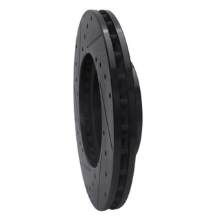 R1 16-23 Mercedes-Benz Metris Front Right Drilled & Slotted Black Brake Rotor