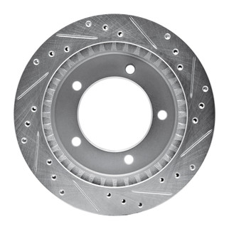 R1 91-98 Chevrolet Tracker Front Left Drilled & Slotted Silver Brake Rotor