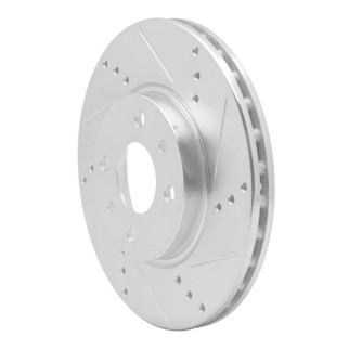 R1 09-19 Dodge Vision (Mexico) Front Right Drilled & Slotted Silver Brake Rotor