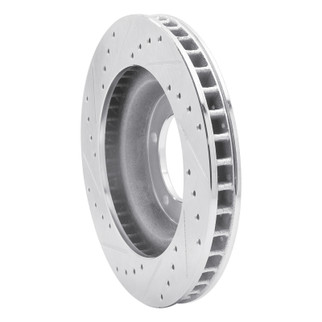 R1 67-70 Chevrolet Impala Front Right Drilled & Slotted Silver Brake Rotor