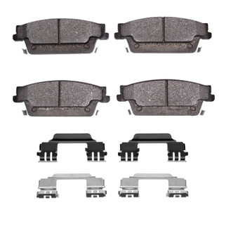 R1 04-11 Cadillac Srx Rear Euro Ceramic Brake Pads and Hardware Kit