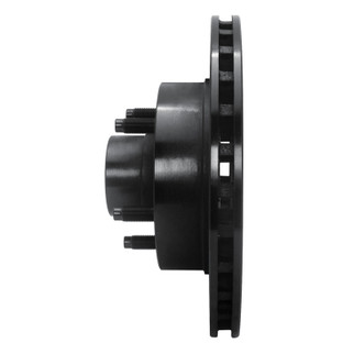 R1 91-94 Ford Explorer Front Right Drilled & Slotted Black Brake Rotor