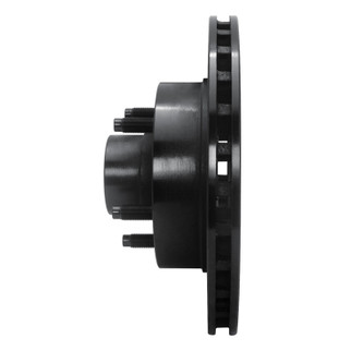 R1 91-94 Ford Explorer Front Left Drilled & Slotted Black Brake Rotor