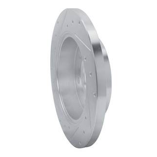R1 19-25 Freightliner SprintER 2500 Rear Right Drilled & Slotted Silver Brake Rotor