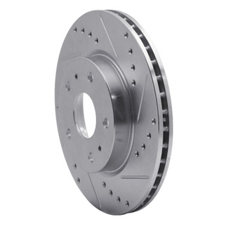 R1 07-19 Suzuki SX4 S-Cross (Mexico) Front Right Drilled & Slotted Silver Brake Rotor