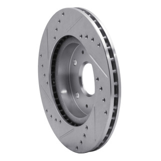 R1 07-19 Suzuki SX4 S-Cross (Mexico) Front Right Drilled & Slotted Silver Brake Rotor