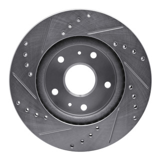 R1 07-19 Suzuki SX4 S-Cross (Mexico) Front Right Drilled & Slotted Silver Brake Rotor