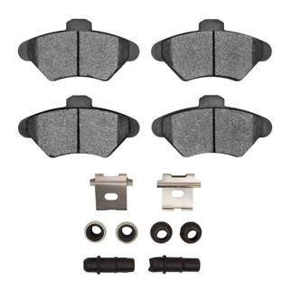 R1 93-98 Mercury Cougar Front Euro Ceramic Brake Pads and Hardware Kit