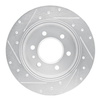 R1 19-25 Freightliner SprintER 1500 Rear Right Drilled & Slotted Silver Brake Rotor