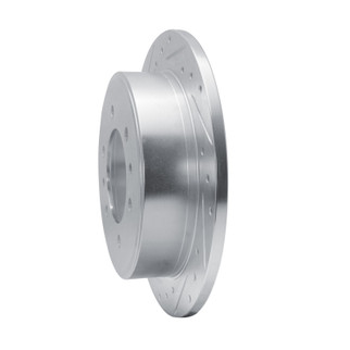 R1 19-25 Freightliner SprintER 2500 Rear Left Drilled & Slotted Silver Brake Rotor