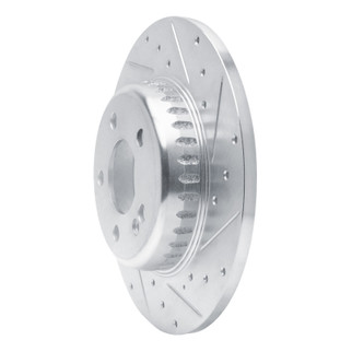 R1 15-21 Mercedes-Benz C200 (Mexico) Rear Right Drilled & Slotted Silver Brake Rotor