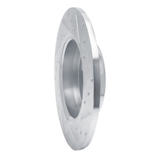R1 15-21 Mercedes-Benz C200 (Mexico) Rear Left Drilled & Slotted Silver Brake Rotor