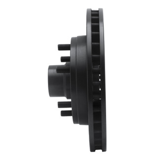 R1 88-96 Chevrolet C2500 Front Right Drilled & Slotted Black Brake Rotor