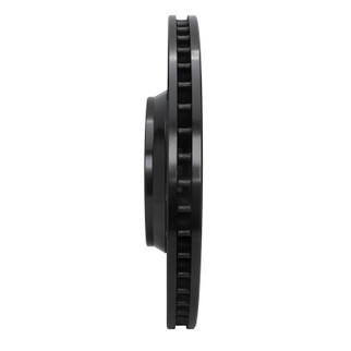 R1 09-15 Toyota Venza Front Right Drilled & Slotted Black Brake Rotor