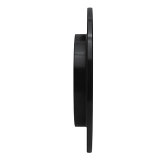 R1 09-24 Lexus CT200H Rear Right Drilled & Slotted Black Brake Rotor