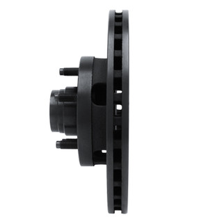 R1 06-12 Ford Ranger (Mexico) Front Right Drilled & Slotted Black Brake Rotor